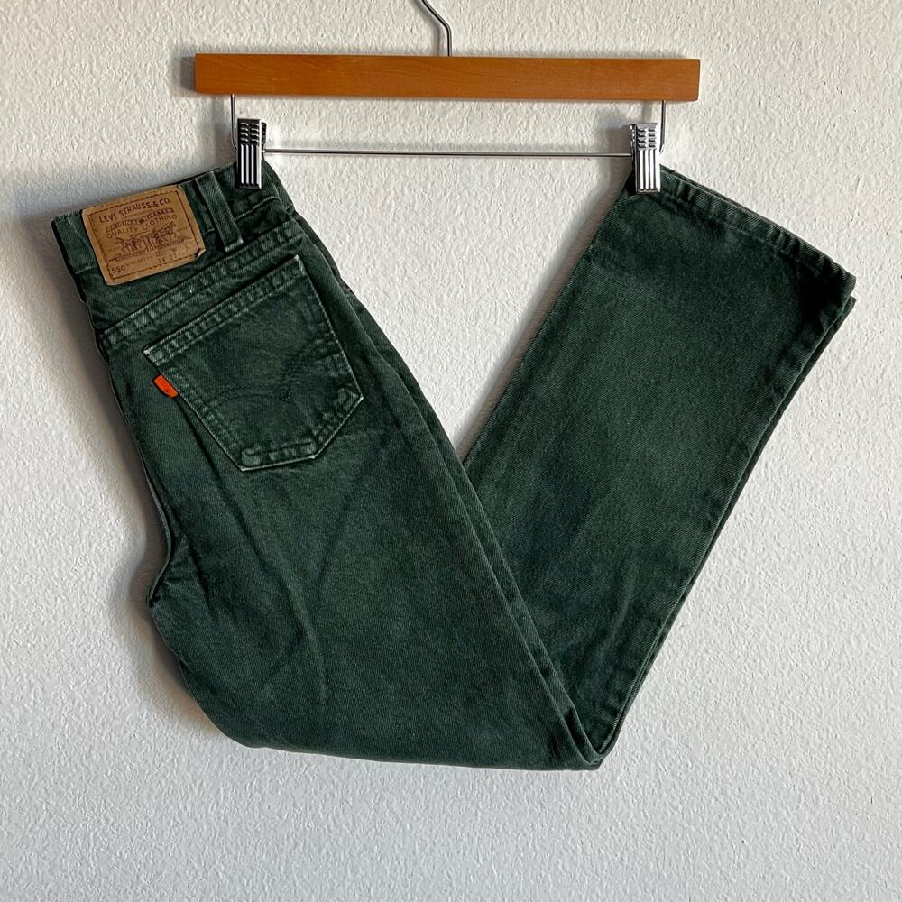 Levi's 550 green work wear carpenter pants